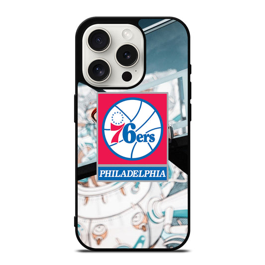 PHILADELPHIA 76ERS BASKETBALL ICON iPhone 15 Pro Case Cover