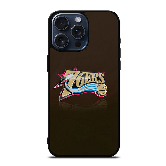 PHILADELPHIA 76ERS LOGO BASKETBALL iPhone 15 Pro Max Case Cover
