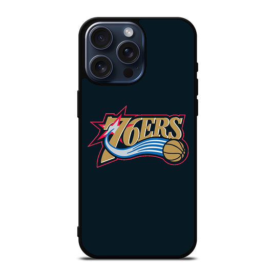 PHILADELPHIA 76ERS NBA ICON 2 iPhone 15 Pro Max Case Cover