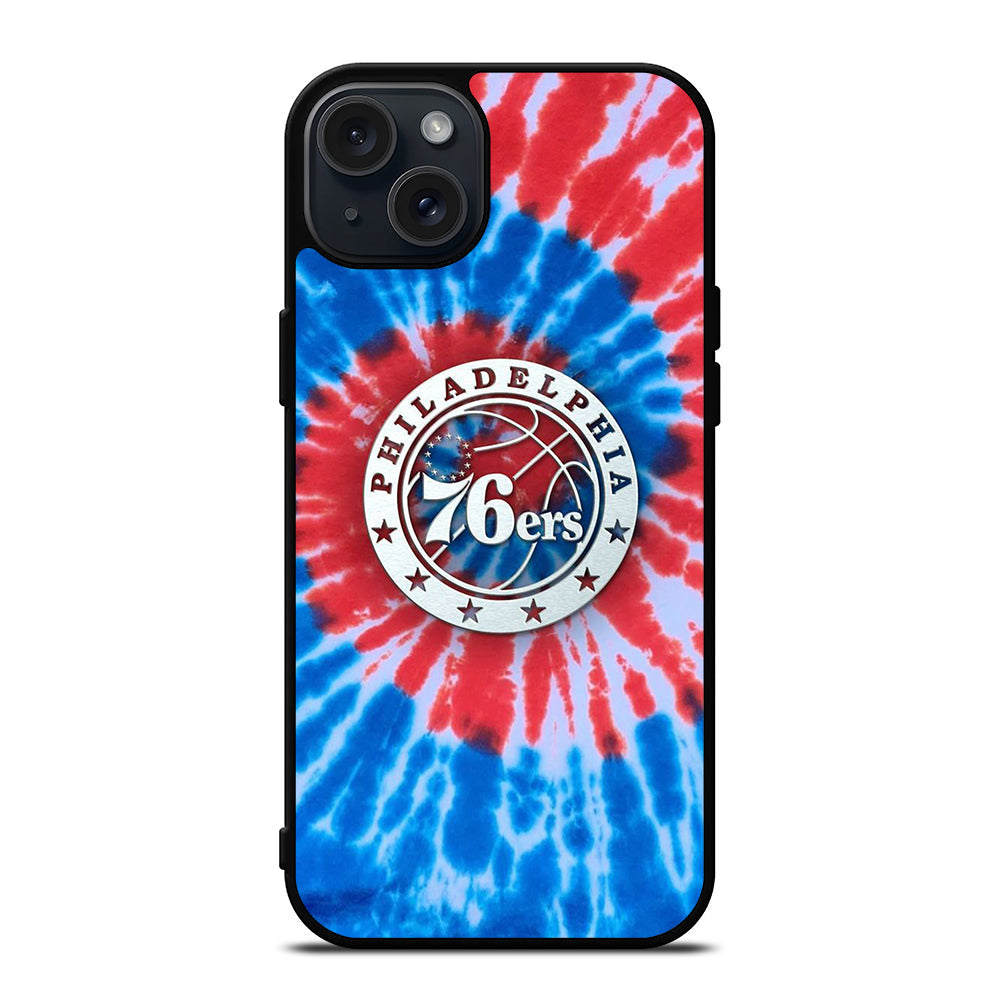 PHILADELPHIA 76ERS TIE DYE iPhone 15 Plus Case Cover