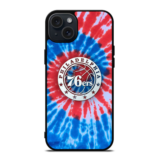 PHILADELPHIA 76ERS TIE DYE iPhone 15 Plus Case Cover
