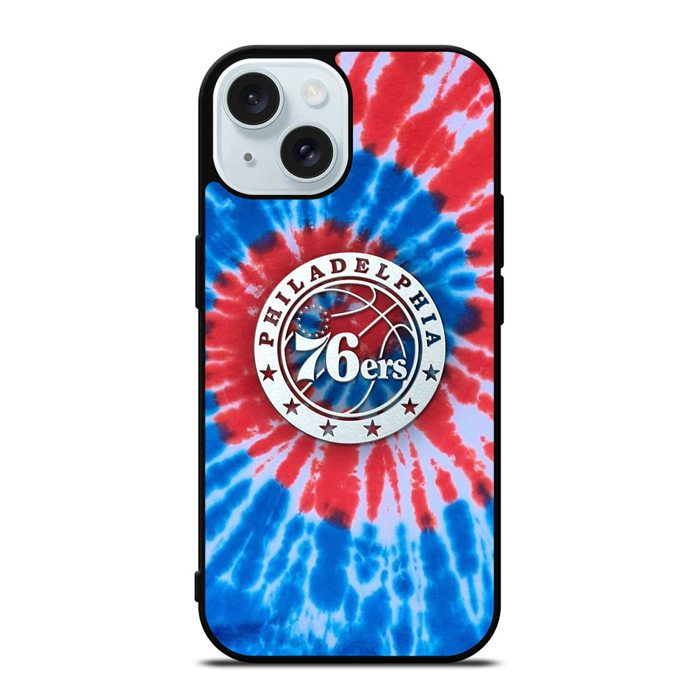 PHILADELPHIA 76ERS TIE DYE iPhone 15 Case Cover
