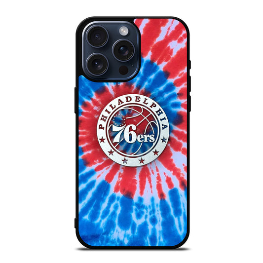 PHILADELPHIA 76ERS TIE DYE iPhone 15 Pro Max Case Cover