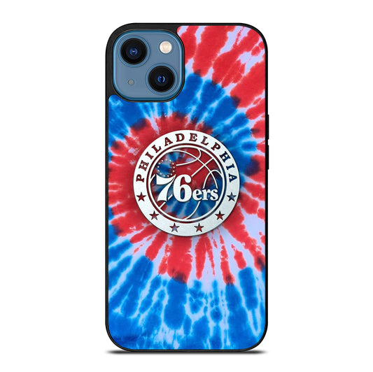 PHILADELPHIA 76ERS TIE DYE iPhone 14 Case Cover