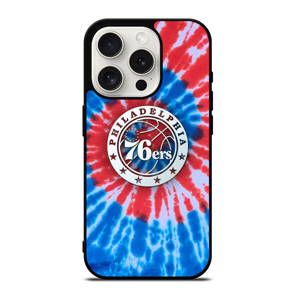 PHILADELPHIA 76ERS TIE DYE iPhone 15 Pro Case Cover