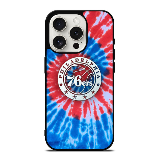 PHILADELPHIA 76ERS TIE DYE iPhone 15 Pro Case Cover