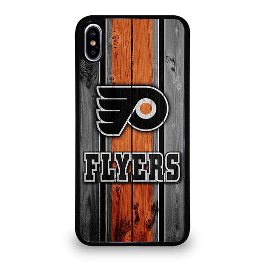 PHILADELPHIA FLYERS WOODEN LOGO iPhone XS Max Case Cover