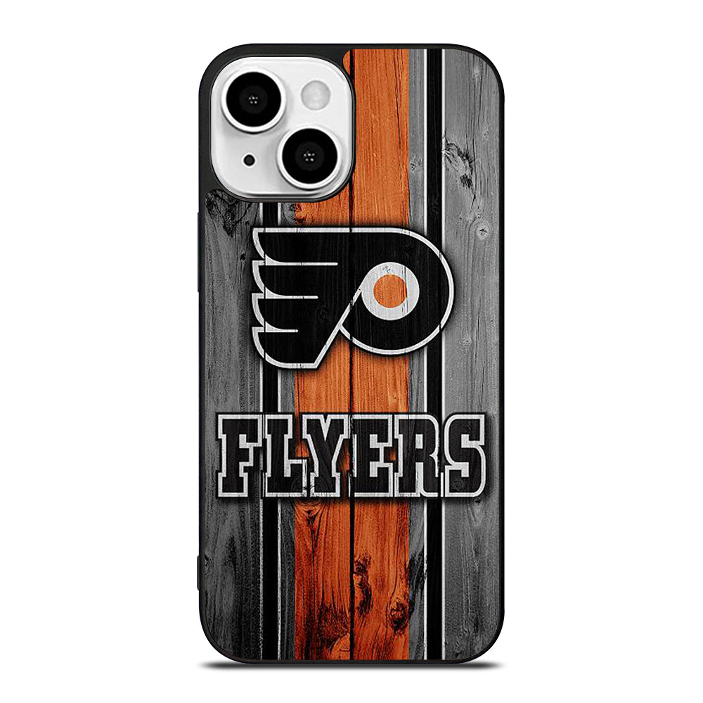 PHILADELPHIA FLYERS WOODEN LOGO iPhone 13 Mini Case Cover