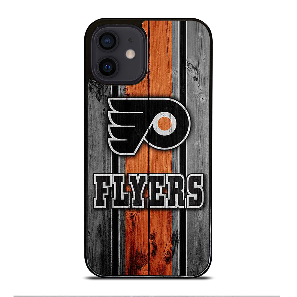 PHILADELPHIA FLYERS WOODEN LOGO iPhone 12 Mini Case Cover