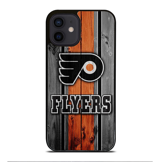PHILADELPHIA FLYERS WOODEN LOGO iPhone 12 Mini Case Cover