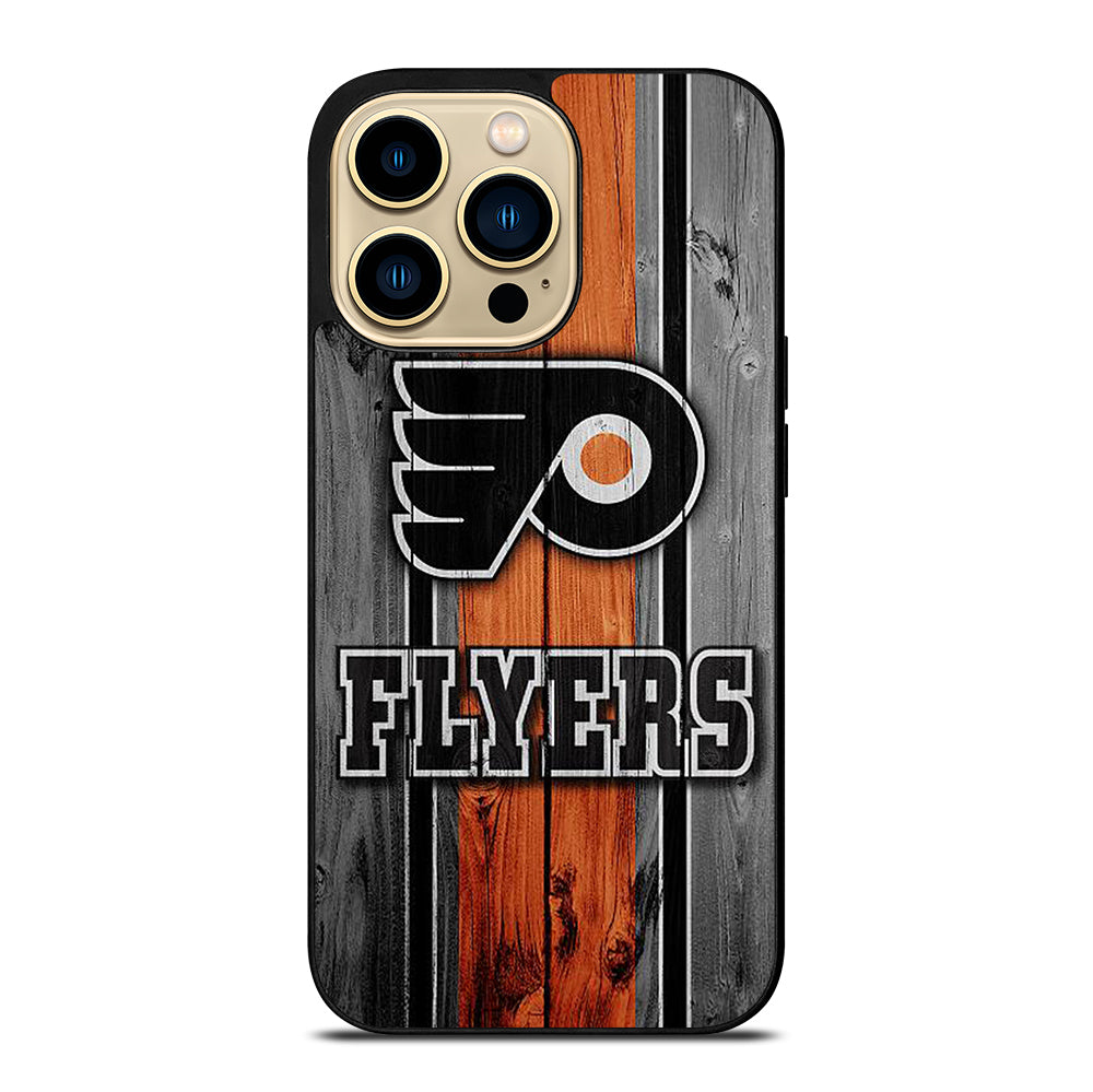 PHILADELPHIA FLYERS WOODEN LOGO iPhone 14 Pro Max Case Cover