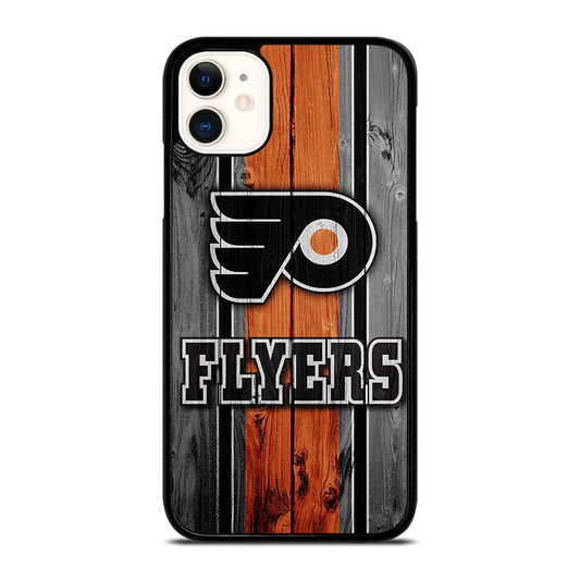 PHILADELPHIA FLYERS WOODEN LOGO iPhone 11 Case Cover