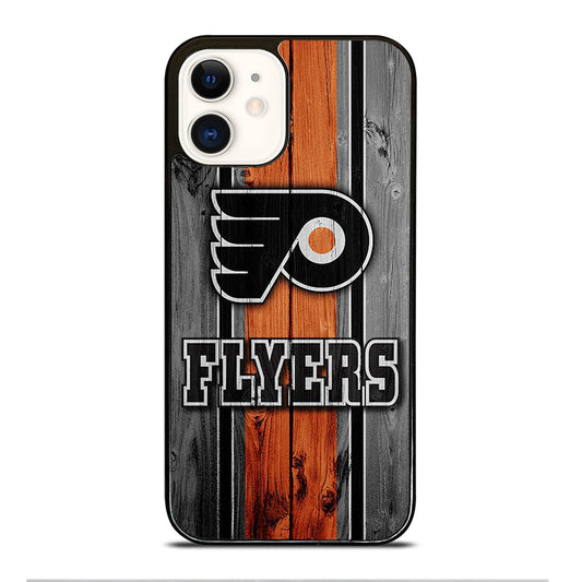 PHILADELPHIA FLYERS WOODEN LOGO iPhone 12 Case Cover
