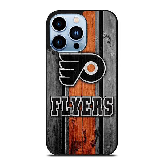 PHILADELPHIA FLYERS WOODEN LOGO iPhone 13 Pro Max Case Cover