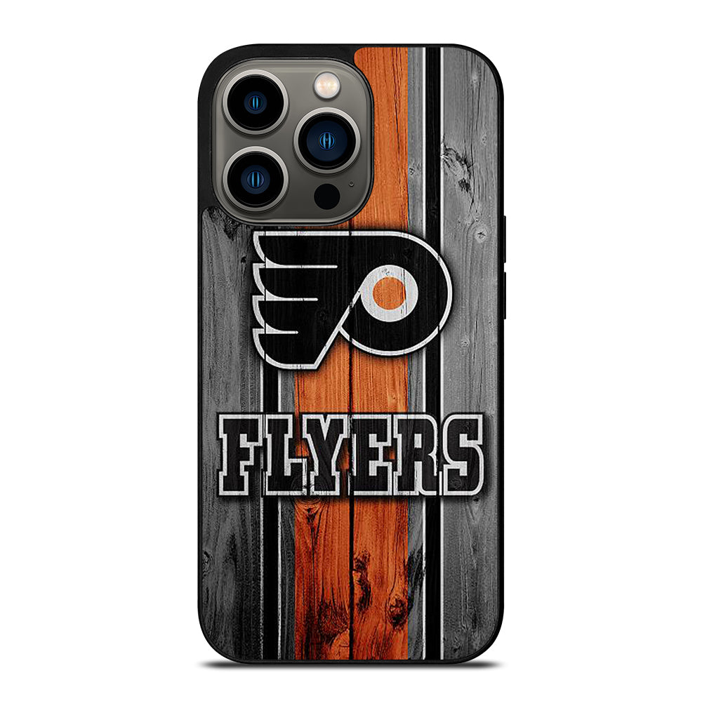 PHILADELPHIA FLYERS WOODEN LOGO iPhone 13 Pro Case Cover