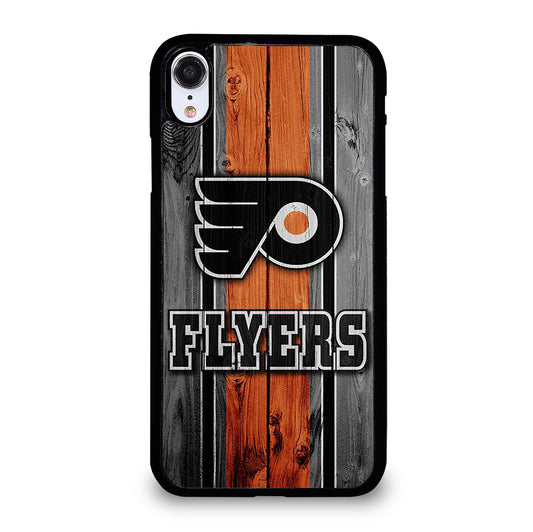 PHILADELPHIA FLYERS WOODEN LOGO iPhone XR Case Cover