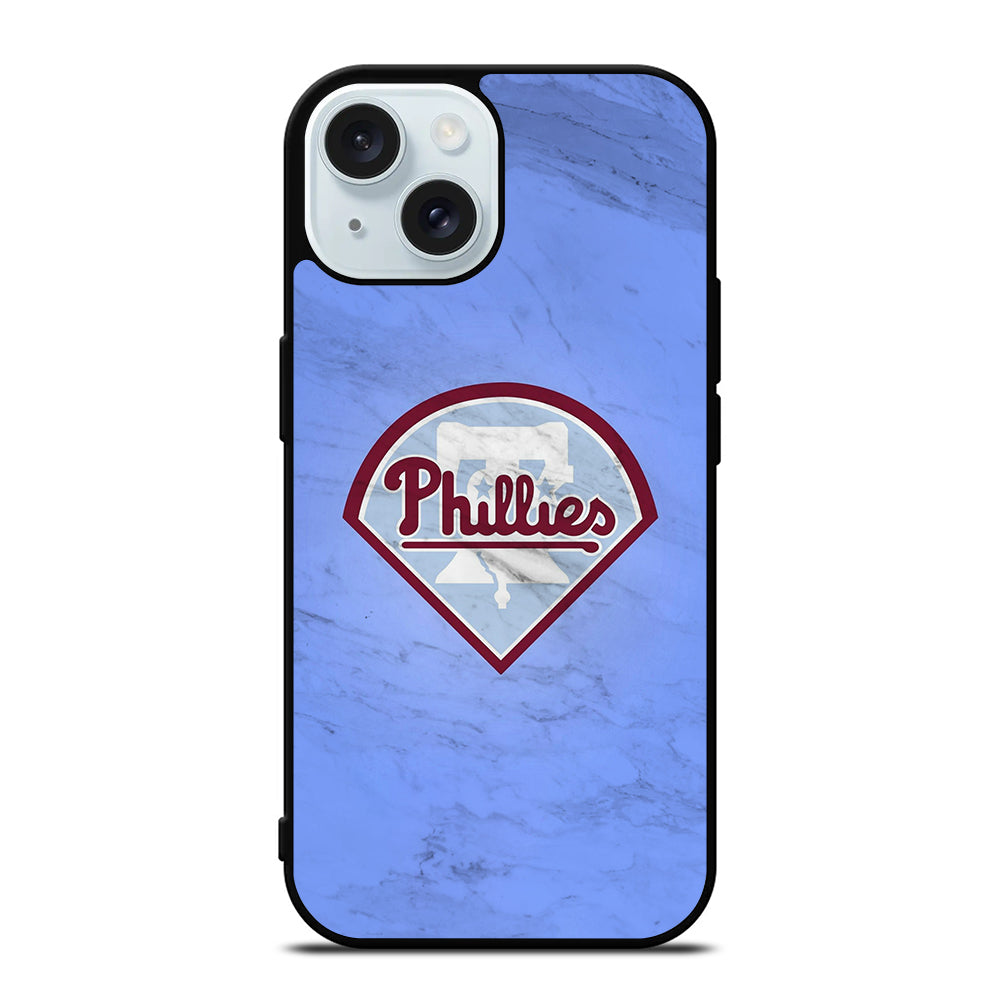 PHILADELPHIA PHILLIES MARBLE LOGO iPhone 15 Case Cover