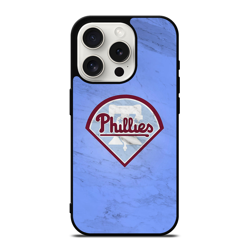 PHILADELPHIA PHILLIES MARBLE LOGO iPhone 15 Pro Case Cover