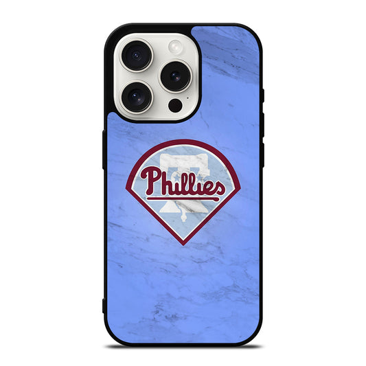PHILADELPHIA PHILLIES MARBLE LOGO iPhone 15 Pro Case Cover