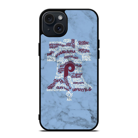 PHILADELPHIA PHILLIES MARBLE LOGO 2 iPhone 15 Plus Case Cover