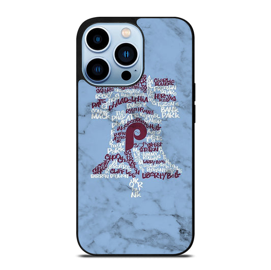 PHILADELPHIA PHILLIES MARBLE LOGO 2 iPhone 13 Pro Max Case Cover
