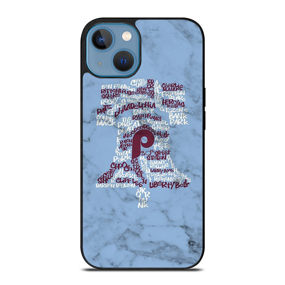PHILADELPHIA PHILLIES MARBLE LOGO 2 iPhone 13 Case Cover