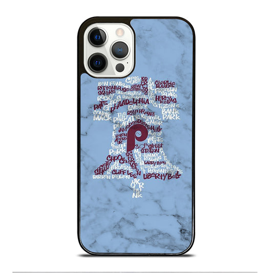 PHILADELPHIA PHILLIES MARBLE LOGO 2 iPhone 12 Pro Case Cover