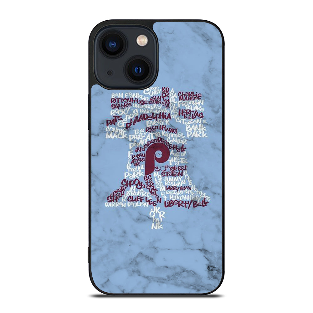 PHILADELPHIA PHILLIES MARBLE LOGO 2 iPhone 14 Plus Case Cover