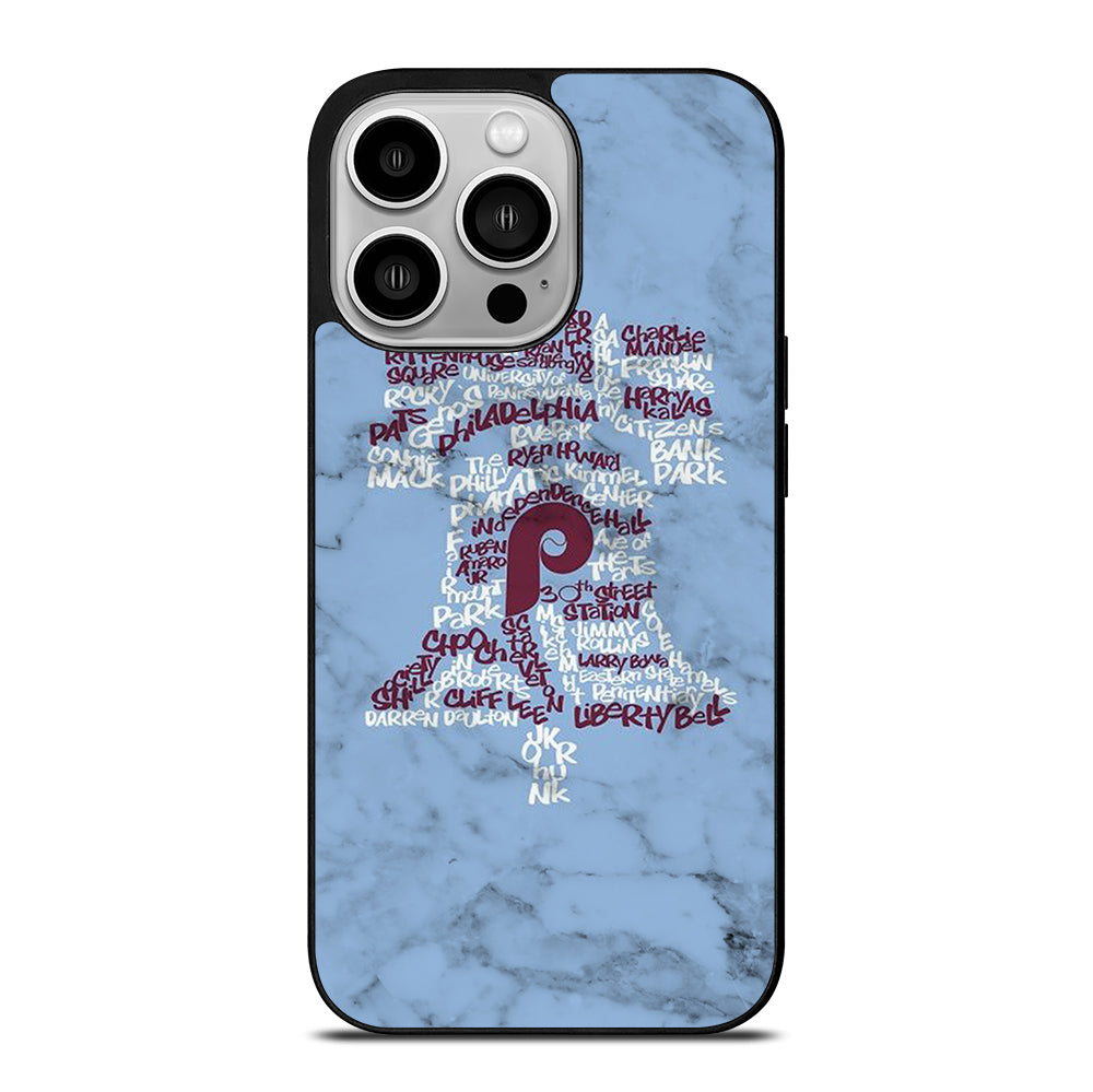 PHILADELPHIA PHILLIES MARBLE LOGO 2 iPhone 14 Pro Case Cover