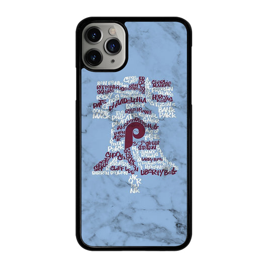 PHILADELPHIA PHILLIES MARBLE LOGO 2 iPhone 11 Pro Max Case Cover