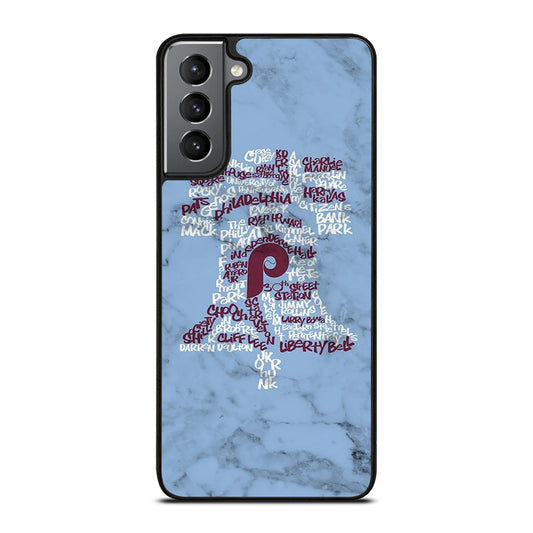 PHILADELPHIA PHILLIES MARBLE LOGO 2 Samsung Galaxy S21 Plus Case Cover