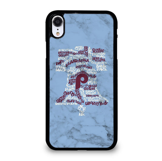 PHILADELPHIA PHILLIES MARBLE LOGO 2 iPhone XR Case Cover