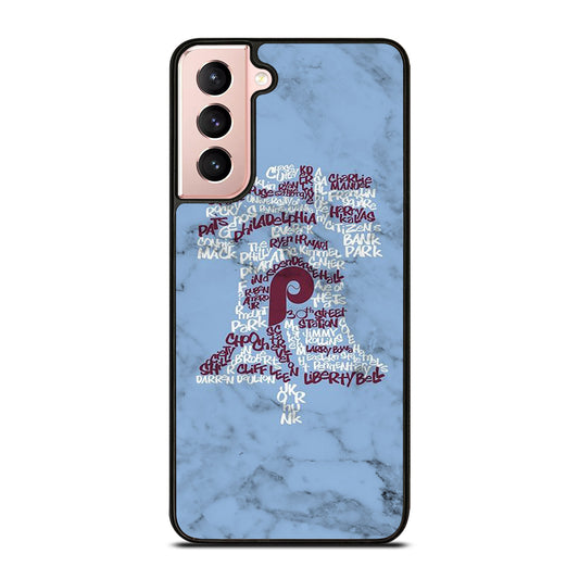 PHILADELPHIA PHILLIES MARBLE LOGO 2 Samsung Galaxy S21 Case Cover