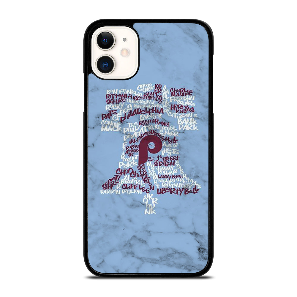 PHILADELPHIA PHILLIES MARBLE LOGO 2 iPhone 11 Case Cover