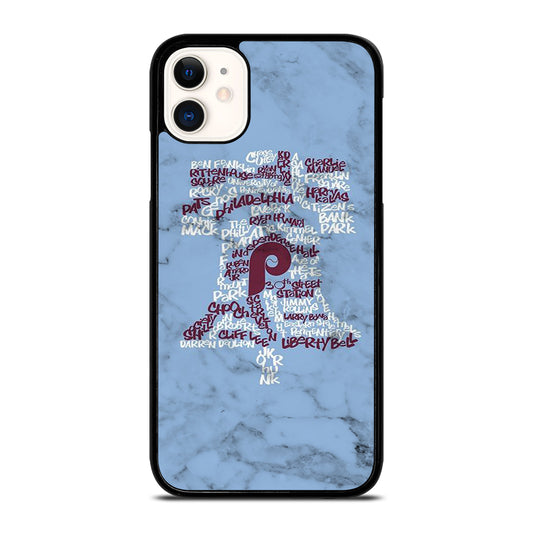 PHILADELPHIA PHILLIES MARBLE LOGO 2 iPhone 11 Case Cover