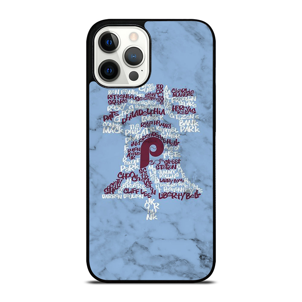 PHILADELPHIA PHILLIES MARBLE LOGO 2 iPhone 12 Pro Max Case Cover