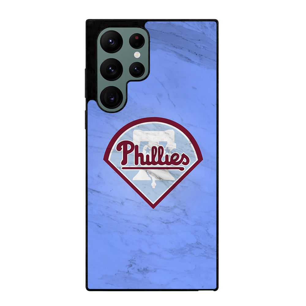 PHILADELPHIA PHILLIES MARBLE LOGO Samsung Galaxy S22 Ultra Case Cover