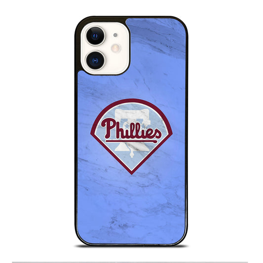 PHILADELPHIA PHILLIES MARBLE LOGO iPhone 12 Case Cover