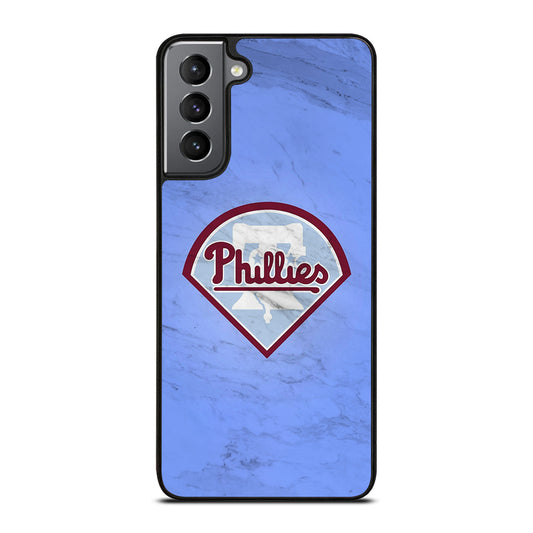 PHILADELPHIA PHILLIES MARBLE LOGO Samsung Galaxy S21 Plus Case Cover