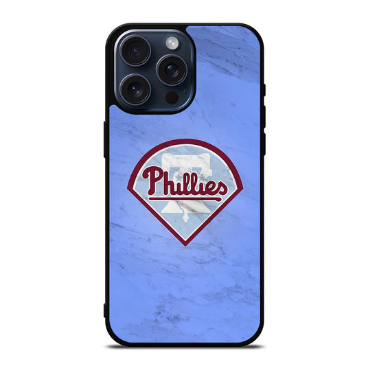 PHILADELPHIA PHILLIES MARBLE LOGO iPhone 15 Pro Max Case Cover