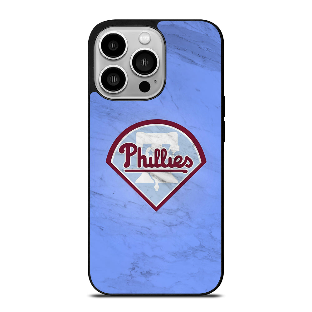 PHILADELPHIA PHILLIES MARBLE LOGO iPhone 14 Pro Case Cover