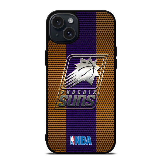 PHOENIX SUNS NBA METAL LOGO iPhone 15 Plus Case Cover
