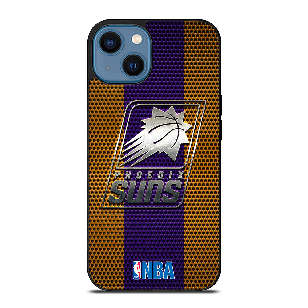 PHOENIX SUNS NBA METAL LOGO iPhone 14 Case Cover