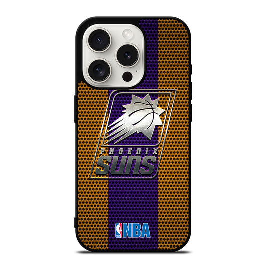 PHOENIX SUNS NBA METAL LOGO iPhone 15 Pro Case Cover