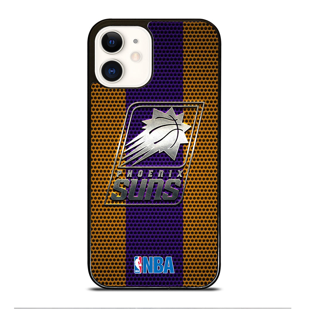 PHOENIX SUNS NBA METAL LOGO iPhone 12 Case Cover