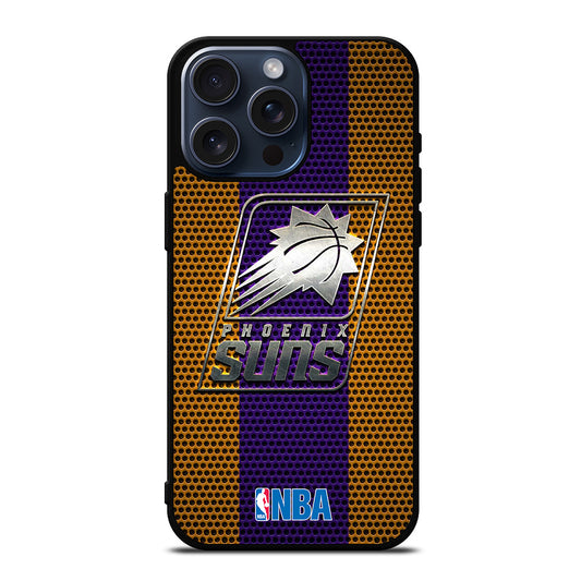 PHOENIX SUNS NBA METAL LOGO iPhone 15 Pro Max Case Cover