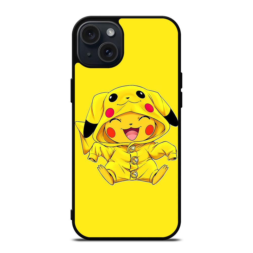 PIKACHU CUTE SMILE iPhone 15 Plus Case Cover