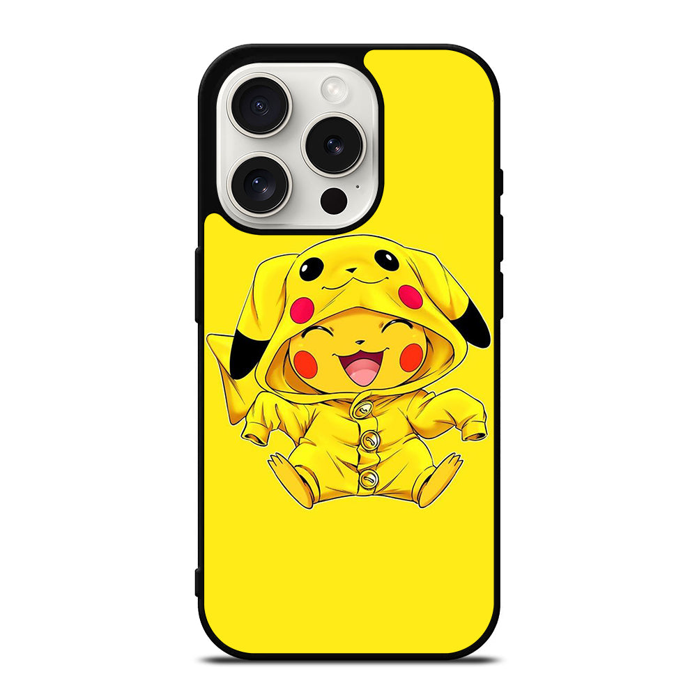 PIKACHU CUTE SMILE iPhone 15 Pro Case Cover