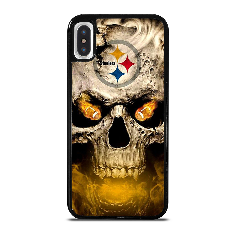 PITTSBURGH STEELERS SKULL LOGO iPhone X / XS Case Cover