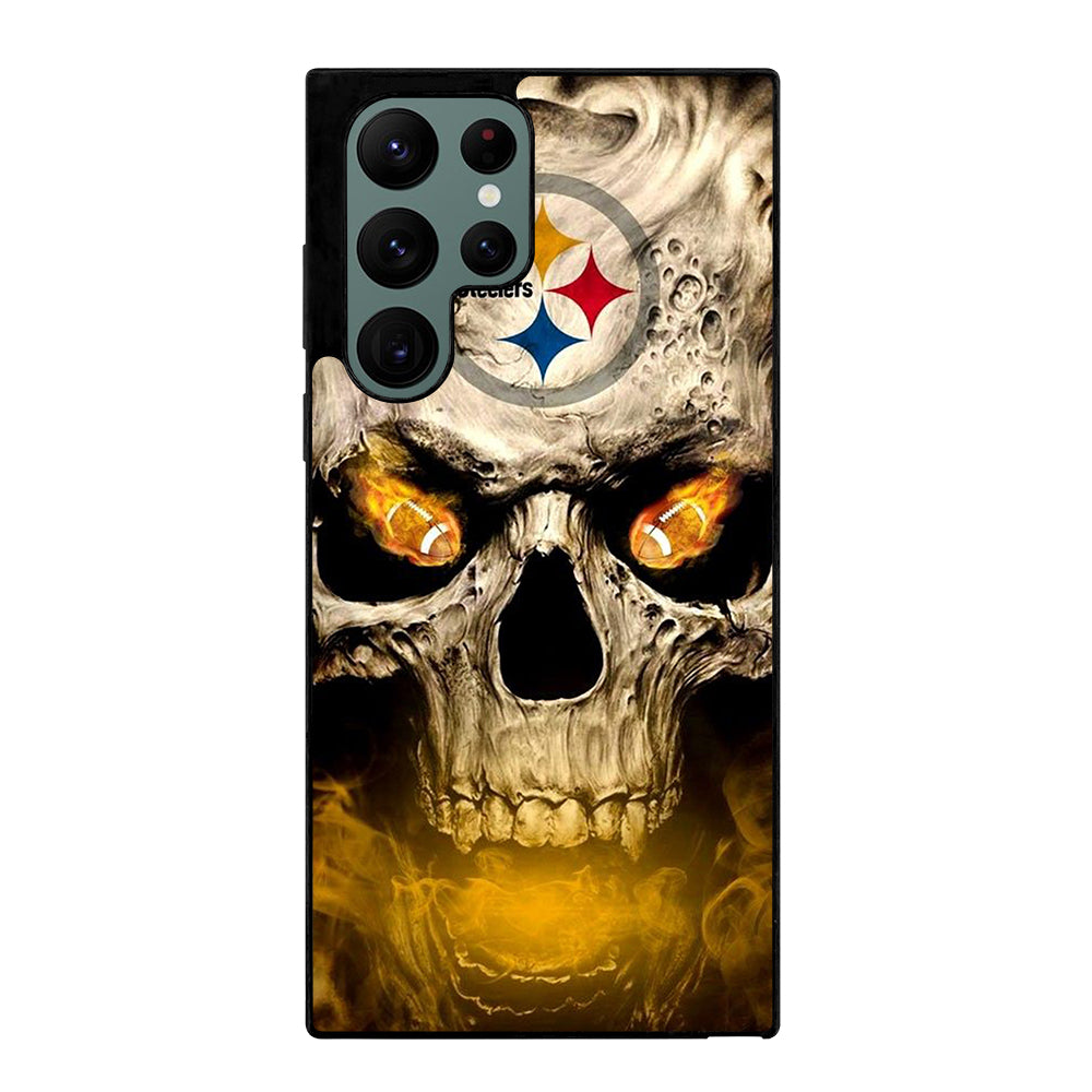 PITTSBURGH STEELERS SKULL LOGO Samsung Galaxy S22 Ultra Case Cover